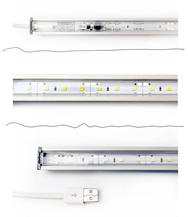 Світильник проти відключення світла, для аккумулятора чи USB — 56 см